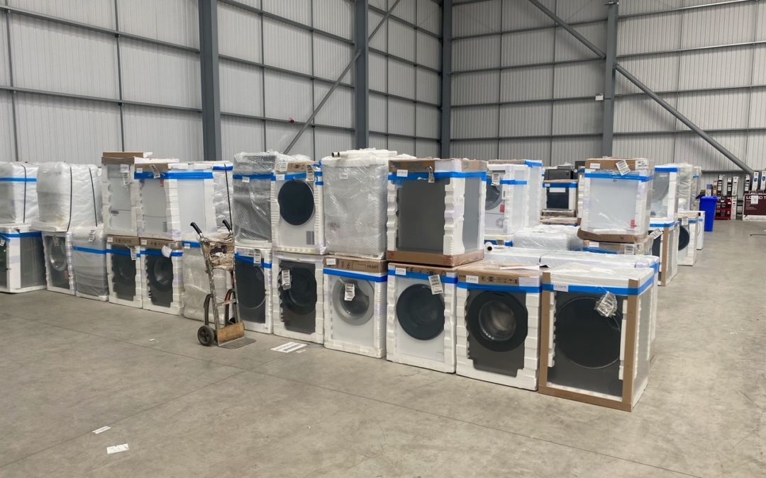 Returned Washing Machines Side by Side
